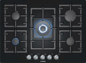 Encimera de Gas 5 Quem. cristal templado